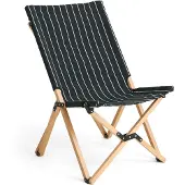 HAY Outdoor Market Opklapbare Stoel Black with beige stripe