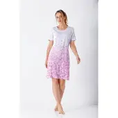 Hajo nachthemd roze confetti | Maat 52/54