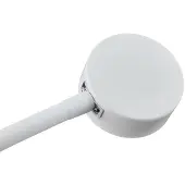 LINDBY Klemlamp Jyla, wit / opaal, Woon-/ Eetkamer, metaal, Modern, Klemlamp