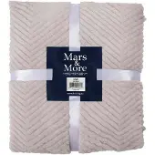 Mars & More Plaid Visgraat Grijs 140x200cm