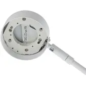 LINDBY Bureaulamp Jyla, wit / opaal, Woon-/ Eetkamer, metaal, Modern, bureaulamp