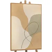 YS Canvas schilderij 140x100 cm handgeschilderd vervlechting – -Art Gallery – Lijst: Hout – Luxe wanddecoratie