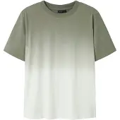 LMTD Shirt olijfgroen / wit