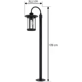 LINDBY Buitenverlichting , Zayn, dimbare, Zwart, Terras, Aluminium, Antiek
