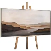 YS Canvas schilderij handgeschilderd soft dawn abstract – -Art Gallery – Luxe wanddecoratie voor woonkamer – Modern schilderij voor slaapkamer en hal