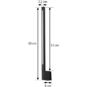 LINDBY Buitenverlichting , Neano, Zwart, Balkon, Aluminium, Modern