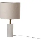 LINDBY Tafellampe , Alabaster, Beige, Woonkamer, Stof, Scandinavisch