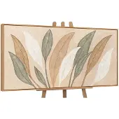 YS Canvas schilderij handgeschilderd dance of leaves abstract – -Art Gallery – Luxe wanddecoratie voor woonkamer – Modern schilderij voor slaapkamer en hal