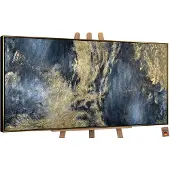 YS Canvas schilderij groot handgeschilderd reflecties II abstract mysterieus – -Art Gallery – Intrigerende wanddecoratie voor woonkamer – Modern schilderij voor hal en kantoor
