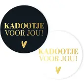 Kassaplan Stickers Kadootje Voor Jou Ø50mm 250st Verschillende verschillende Papier
