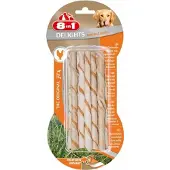 8In1 10x Delights Pro Dental Twist Sticks Kip 10 stuks