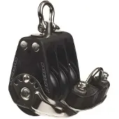 Rutgerson Marine Triple Pulley With Cleat 35 Mm Zilver