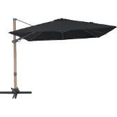 Axi Alina Zweefparasol 300x300cm Houtlook/grijs