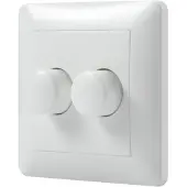 LumenXL Duo muurdimmer, inbouw 2 x 0-200W