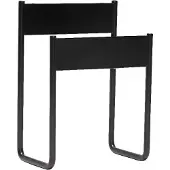 Hubsch - InBetween Magazine Holder - Black - 12x19xh26cm