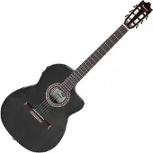 Ibanez GA360TCE-TBK Classical Guitar Transparent Black High Gloss