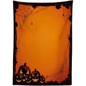 Abakuhaus Tafellaken 140x170 – Satijn, Halloween-oranje, Wasbaar