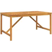 vidaXL Tuinset, 4 stuks, bruin, massief acaciahout