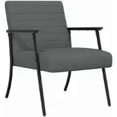 vidaXL Fauteuil Donkergrijs 59 x 75 x 78 cm Stof