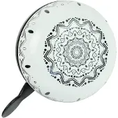 Widek ding dong bel groot mandala zebra black op kaart