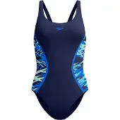 Speedo - Women's Hyperboom Splice Muscleback One Piece - Badpak 42, blauw