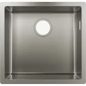 Hansgrohe spoelbak voor de keuken, onderbouwmodel, 400 mm breed, geschikt voor een 600 mm breed kastje, roestvrij staal