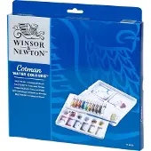 Winsor & Newton Cotman aquarelverf set palet met 10 tubes