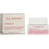 Clarins White Plus Pure Translucency, voor dames, 50 ml, gel, universeel, nachtcrème, vermindert vermoeidheid, geeft een stralende huid, verheldert, hydrateert, verfrist