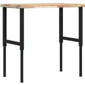 vidaXL Werkbank rechthoekig 100x60x(73-99,5) cm massief acaciahout