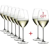 Riedel - Veritas champagneglas, 45 cl, voordeelset - Koop 8, betaal 6