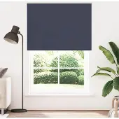 vidaXL Rolgordijn verduisterend 160x230 cm stofbreedte 156,6 cm blauw