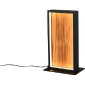TRIO Design Tafellamp Kalea Zwart Met Hout
