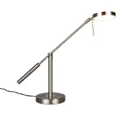 TRIO Bureaulamp Monza nikkel