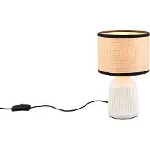 TRIO Tafellamp Formentera Ø 16cm wit