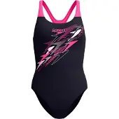 Speedo Medley Logo Medalist Swimsuit Zwart UK 32 Vrouw