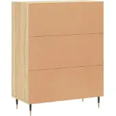 vidaXL Dressoir 69,5x34x90 cm bewerkt hout sonoma eikenkleurig