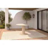 Hartman Girona ronde dining tuintafel 120cm cappuccino