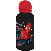 Procos Spiderman Drinkbeker zwart - Schoolbeker Beker Waterfles Fles Marvel Aluminium