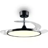 TRIO Ventilator Kasfjord Zwart Ø 106cm