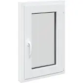 vidaXL Kelderraam RISOR 50 x 75 cm PVC en Glas Wit