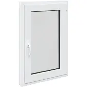 vidaXL Kelderraam RISOR 60 x 90 cm PVC en Glas Wit