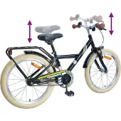 vidaXL Kinderfiets 18 Inch voor 5-7 jaar oud Zwart