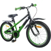 vidaXL Kinderfiets 20 Inch voor 6-11 jaar oud Groen Zwart