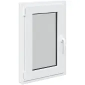 vidaXL Kelderraam RISOR 50 x 75 cm PVC en Glas Wit