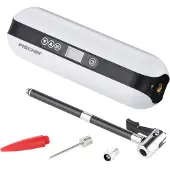 Fischer Fahrrad FISCHER 50375: Accu-compressor met powerbank en LED-zaklamp