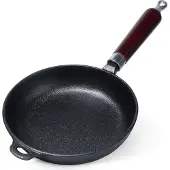 Artemis Gietijzeren pan voor gas- en inductiekookplaten, geschikt voor grillen, bakken en stoven. Diameter: 20 cm