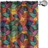 Abakuhaus – 2x Gordijn 75x245 cm – Veelkleurig microvezel, halverdonkerend
