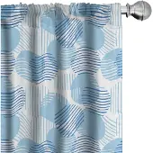 Abakuhaus Abstrakt Gordijnen – Retro – 2x75x175 cm – Babyblauw