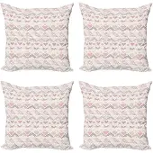 Abakuhaus Pastel Kussenhoes Set 4x40 cm – Dubbelzijdig bedrukt – Microvezel