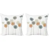 Abakuhaus Paardenbloem Kussenhoes Set – 60x60 cm – Dubbelzijdig bedrukt, rits, veelkleurig